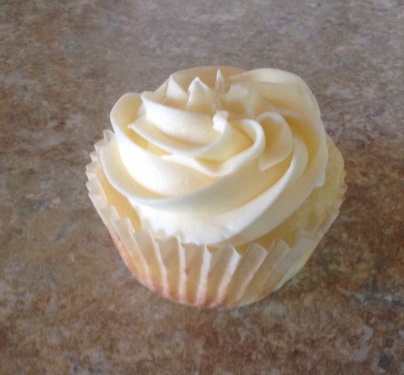 Champagne Cupcake with Mimosa Buttercream Frosting