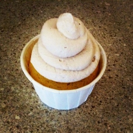 Olive Oil Lemon and Thyme Cupcake with Balsamic Whipped Cream Frosting