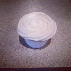 White Christmas Cupcake